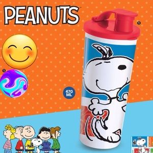 Tupperware  Snoopy  16 oz Tumbler Flip Top 1-Pc